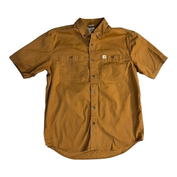 Carhartt Relaxed Fit Button Down Shirt Men's Large Workwear Long Sleeve - Picture 4 of 7